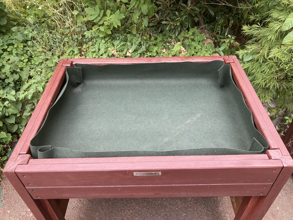 用土バッグの設置